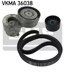 Поликлиновойремень / комплект SKF для NISSAN PRIMASTAR Фургон (X83) 1.9 dCi 100